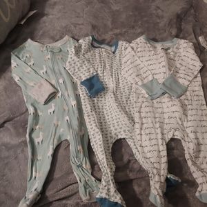 Boys Footed Pajamas Sleepers 3-6 Months